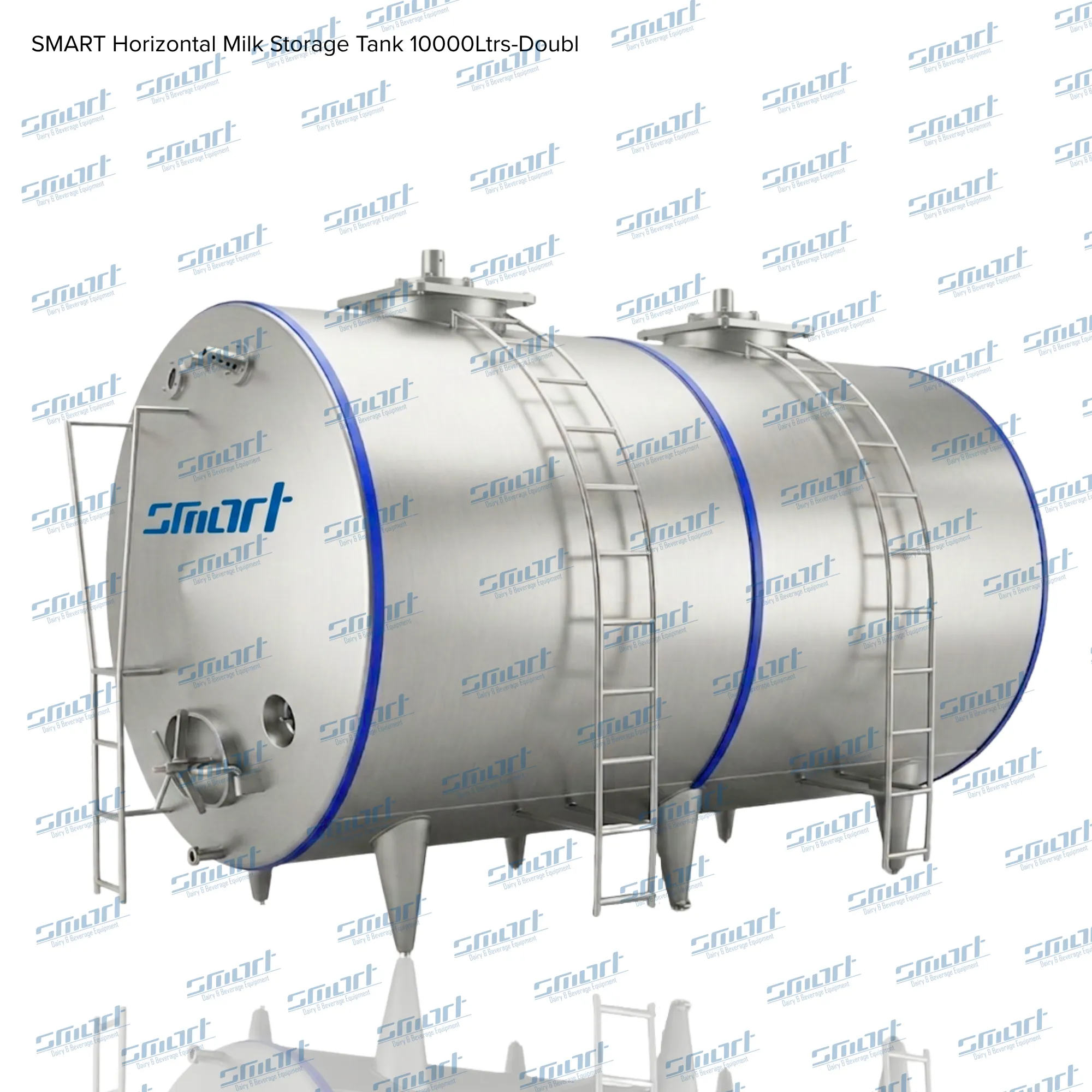 SMART Horizontal Milk Storage Tank 10000Ltrs-Doubl