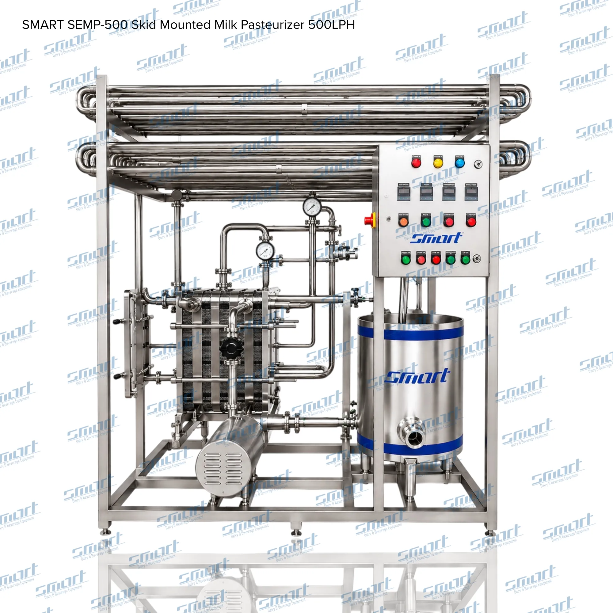 SMART SEMP-500 Skid Mounted Milk Pasteurizer 500LPH
